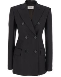 SPORTMAX PRE - Double Breasted Blazer Jacket - Lyst