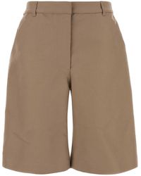 Balenciaga - Sand Cotton Bermuda Shorts - Lyst