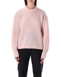 By Malene Birger - Brie Wool And Mohair Crewneck Sweater - Lyst