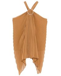 Max Mara - Mxevalzer Top Met Plooien En Ring - Lyst