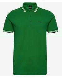 BOSS - Cotton Piqué Polo Shirt With Logo - Lyst
