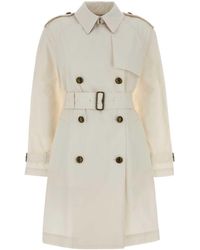 Burberry - Collared Trench Coat - Lyst