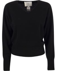 Vanisé - Vanisé Francy Cashmere V Neck Sweater - Lyst