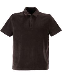 A.P.C. - Julian Biologisch Katoenen Badstof Poloshirt - Lyst