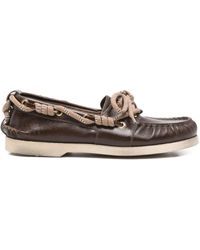 Golden Goose - Boat Mocassin Wrinkled Leather Upper With Accessories And Decorative Laces - Lyst