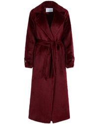 Max Mara - 'Albata 1234' langer Mantel in Alpaka und Kirschwolle - Lyst