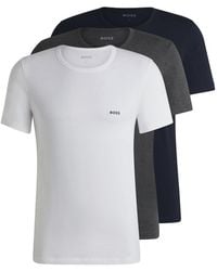 BOSS - Set Of Three T-Shirts - Lyst