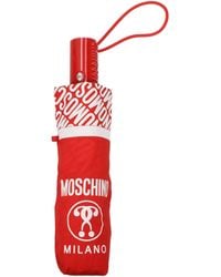 Moschino - Ombrello Donna Poliestere Rosso - Lyst