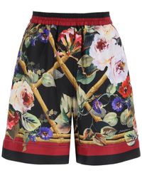 Dolce & Gabbana - Rose Garden Pyjama Shorts - Lyst