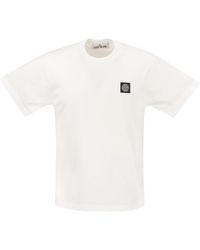 Stone Island - Kurzärärmische T -Shirt - Lyst