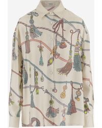Versace - Shirt, Silk, All-Over Print - Lyst