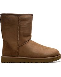 UGG - Classic short ii kastaniene lammfellstiefel - Lyst