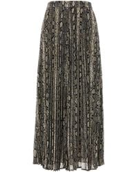 MICHAEL Michael Kors - Printed Crepe Skirt - Lyst