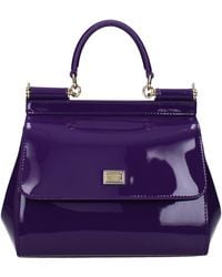 Dolce & Gabbana - Handtaschen Sizilien mittlere Frauen malen lila - Lyst