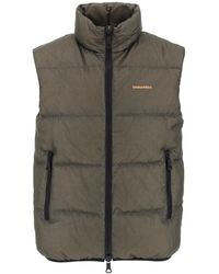DSquared² - Ripstop Puffer Vest - Lyst