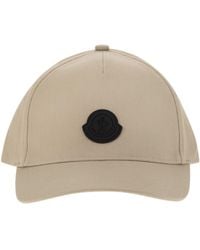 Moncler - Coton coton gabardine Baseball Cap - Lyst