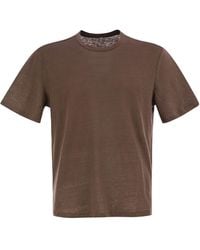 Majestic - Crew-Neck And Short-Sleeved T-Shirt - Lyst