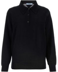 Prada - Cashmere Polo Shirt - Lyst