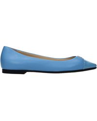 Jimmy Choo - Leni Ballerina Shoes Celeste Leather - Lyst