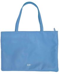 LA ROSE - Borsa Tote Azzurro - Lyst