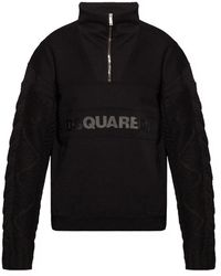 DSquared² - Katoenen Sweatshirt Met Logo - Lyst
