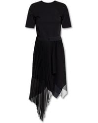 Givenchy - Vestido asimétrico de jersey crepe - Lyst