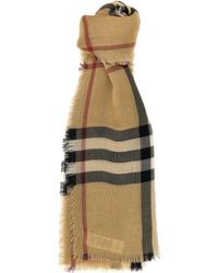 Burberry - Check Reversible Scarf Sciarpe-Uomo - Lyst