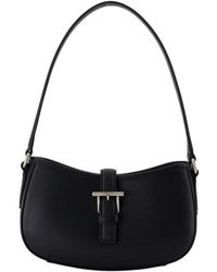 McQueen - T Bar Mini Shoulder Bag Alexander Mc Queen Leather Black - Lyst