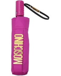Moschino - Paraplu's Vrouwen Polyester Paars/bloem - Lyst
