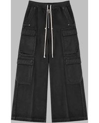 Rick Owens - Double Cargo Jumbo Belas Wide-Leg Cotton Jeans - Lyst