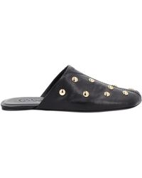 Chloé - Susanna Buckle-Details Studded Flat Pumps - Lyst