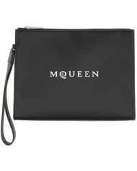 McQueen - Pouch With Logo - Lyst