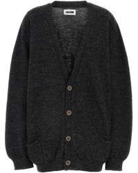 Magliano - Charcoal Wool Cardigan - Lyst