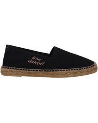 Saint Laurent - Alpargatas Lona Bordados - Lyst