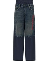 Balenciaga - Jeans Pantalon de jogging à empiècement - Lyst