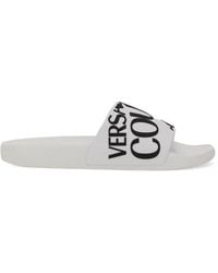 Versace Jeans Couture - Slide Sandal With Logo - Lyst