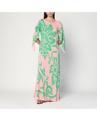 Etro - Long Silk Dress With Print - Lyst