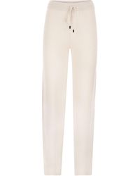 Peserico - Wool, Silk And Cashmere Knit Trousers - Lyst