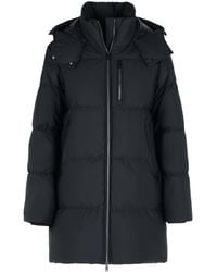 Moose Knuckles - 'chelia 3 Q' Zwarte Polyamide Blend Down Jas - Lyst