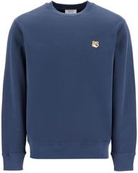 Maison Kitsuné - 'Fox Head Patch Sweatshirt With - Lyst