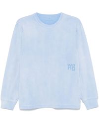 Alexander Wang - T-Shirt Mit Vorstehendem Logo - Lyst
