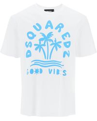 DSquared² - T -shirt Met Logo -print - Lyst