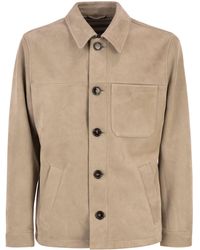 PT Torino - Tailored Suede Leather Jacket - Lyst