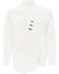 Comme des Garçons - Comme des Garcons Hemd x Lacoste -Voreingenommenheit geschnittenes Hemd geschnitten - Lyst