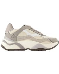 Philippe Model - Odeon Low Sneakers Leather Gray - Lyst