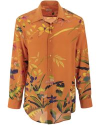 Etro - Camisa de seda floral de Etur Ramage - Lyst