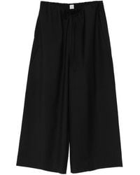 TOTEME - Dinner Wollen Broek Met Trekkoord - Lyst
