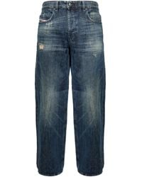 DIESEL - 2001 D-Macro Jeans Met Wijde Pijpen - Lyst