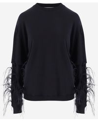 DARKPARK - Sudadera De Algodón Con Aplicaciones De Plumas En Las Mangas - Lyst