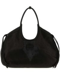 Miu Miu - Nappa Leather Ivy Shopping Handbag, 40 Cm Width, 15 Cm Height, 19 Cm Depth, 22 Cm Handle Height - Lyst